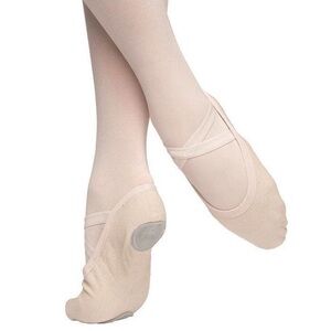 Nikolay Light Pink Canvas Half-Sole Ballet Shoes made in Russia
